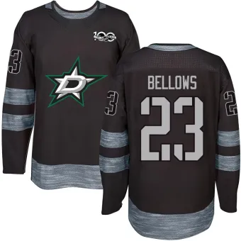 Men's Brian Bellows Dallas Stars 1917-2017 100th Anniversary Jersey - Black Authentic