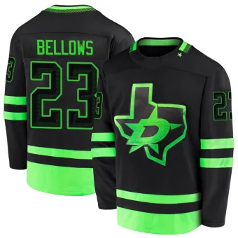 Men's Brian Bellows Dallas Stars 2020/21 Alternate Premier Jersey - Black Breakaway