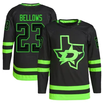 Men's Brian Bellows Dallas Stars Alternate Primegreen Pro Jersey - Black Authentic