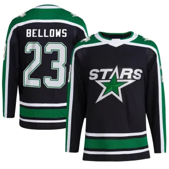 Men's Brian Bellows Dallas Stars Reverse Retro 2.0 Jersey - Black Authentic