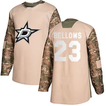 Men's Brian Bellows Dallas Stars Veterans Day Practice Jersey - Camo Authentic