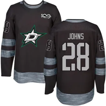 Men's Stephen Johns Dallas Stars 1917-2017 100th Anniversary Jersey - Black Authentic