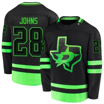 Men's Stephen Johns Dallas Stars 2020/21 Alternate Premier Jersey - Black Breakaway