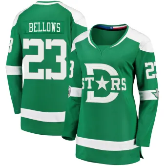 Women's Brian Bellows Dallas Stars 2020 Winter Classic Jersey - Green Breakaway