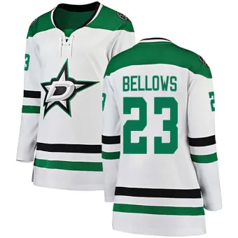 Women's Brian Bellows Dallas Stars Away Jersey - White Breakaway