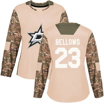 Women's Brian Bellows Dallas Stars Veterans Day Practice Jersey - Camo Authentic