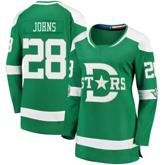 Women's Stephen Johns Dallas Stars 2020 Winter Classic Jersey - Green Breakaway