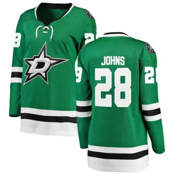 Women's Stephen Johns Dallas Stars Home Jersey - Green Breakaway